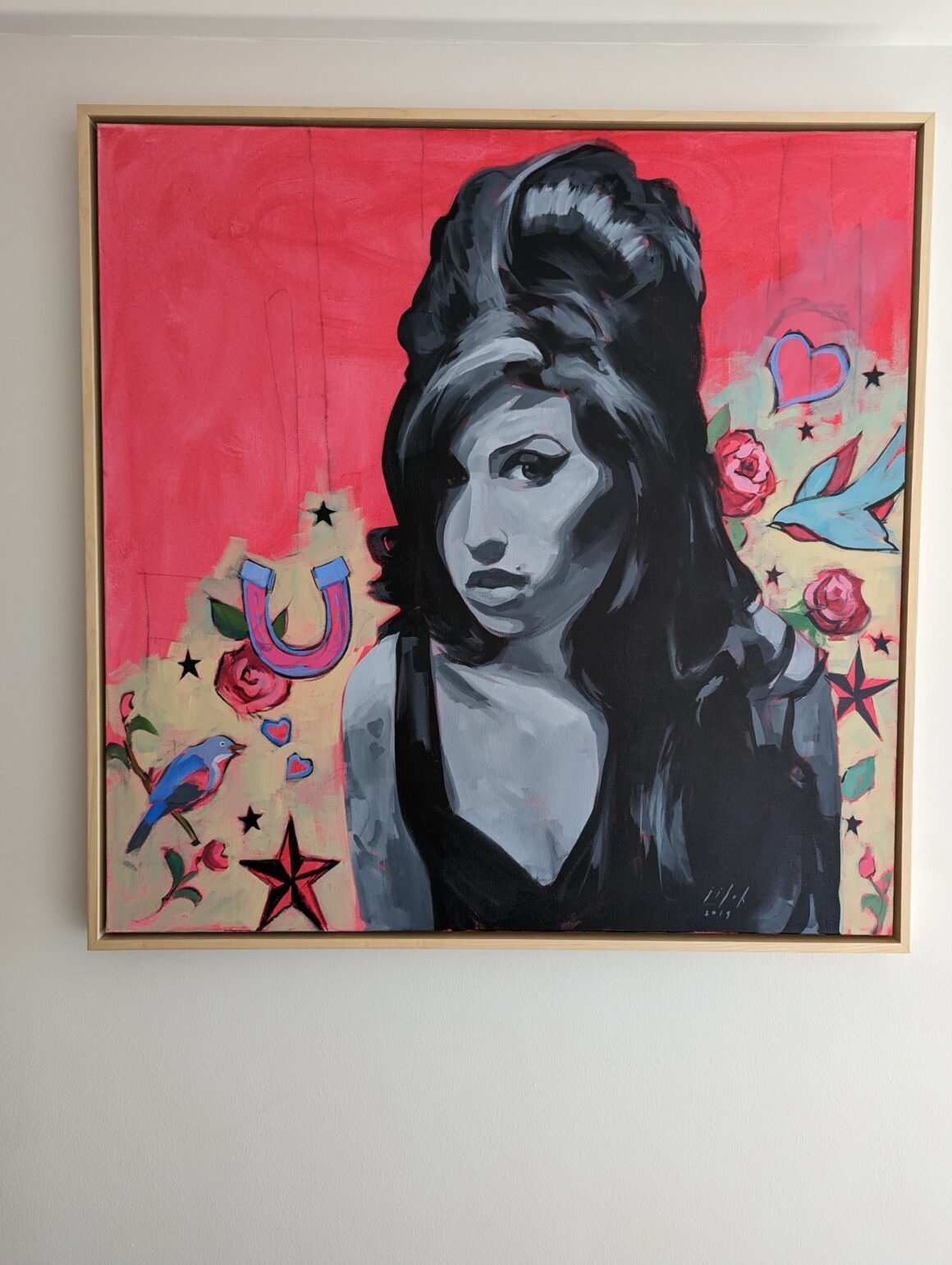 Amy Winehouse artwork at Saint Kate the Arts Hotel