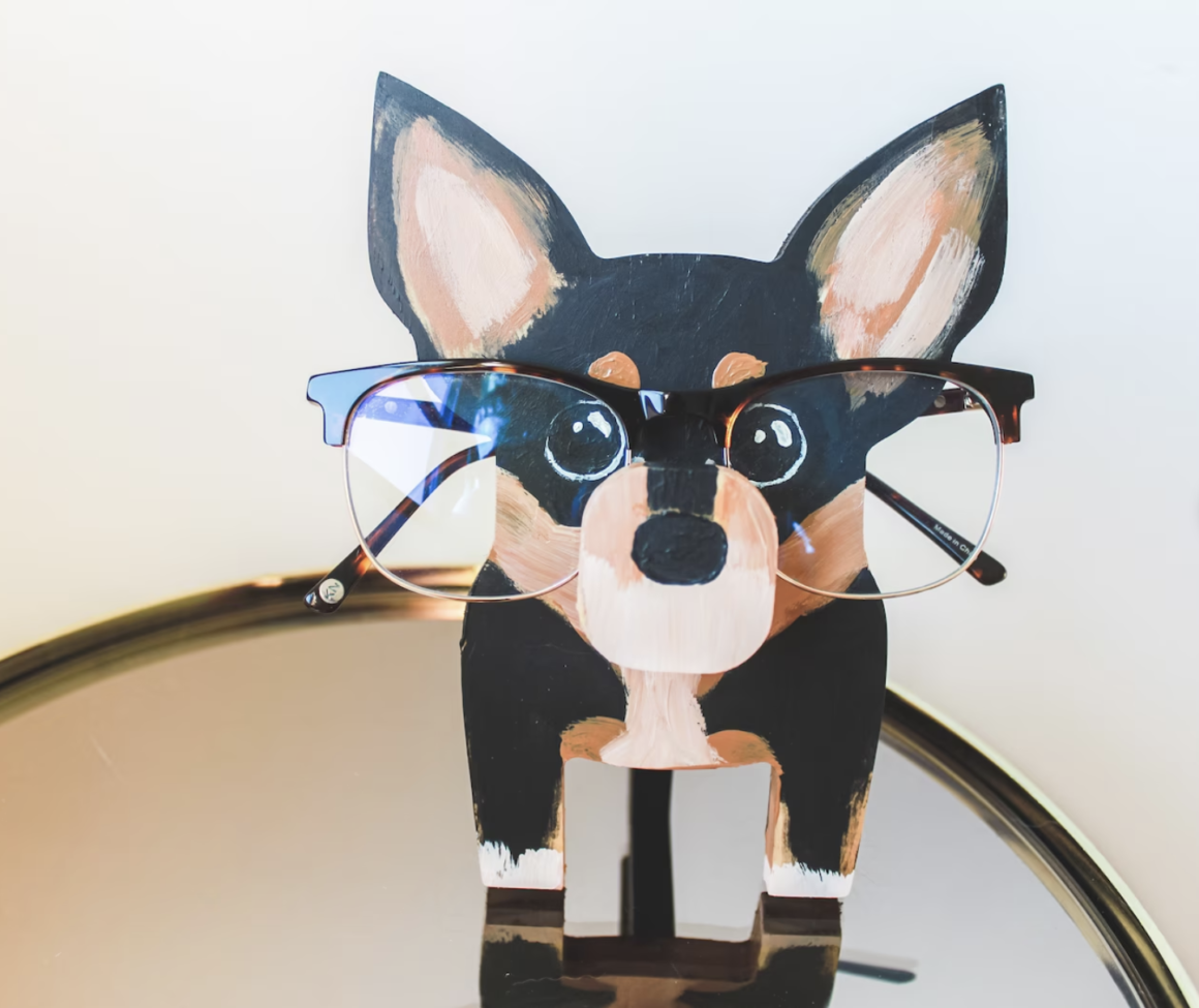 Miniature Pinscher Glasses Stand by EveroseWoodcraft