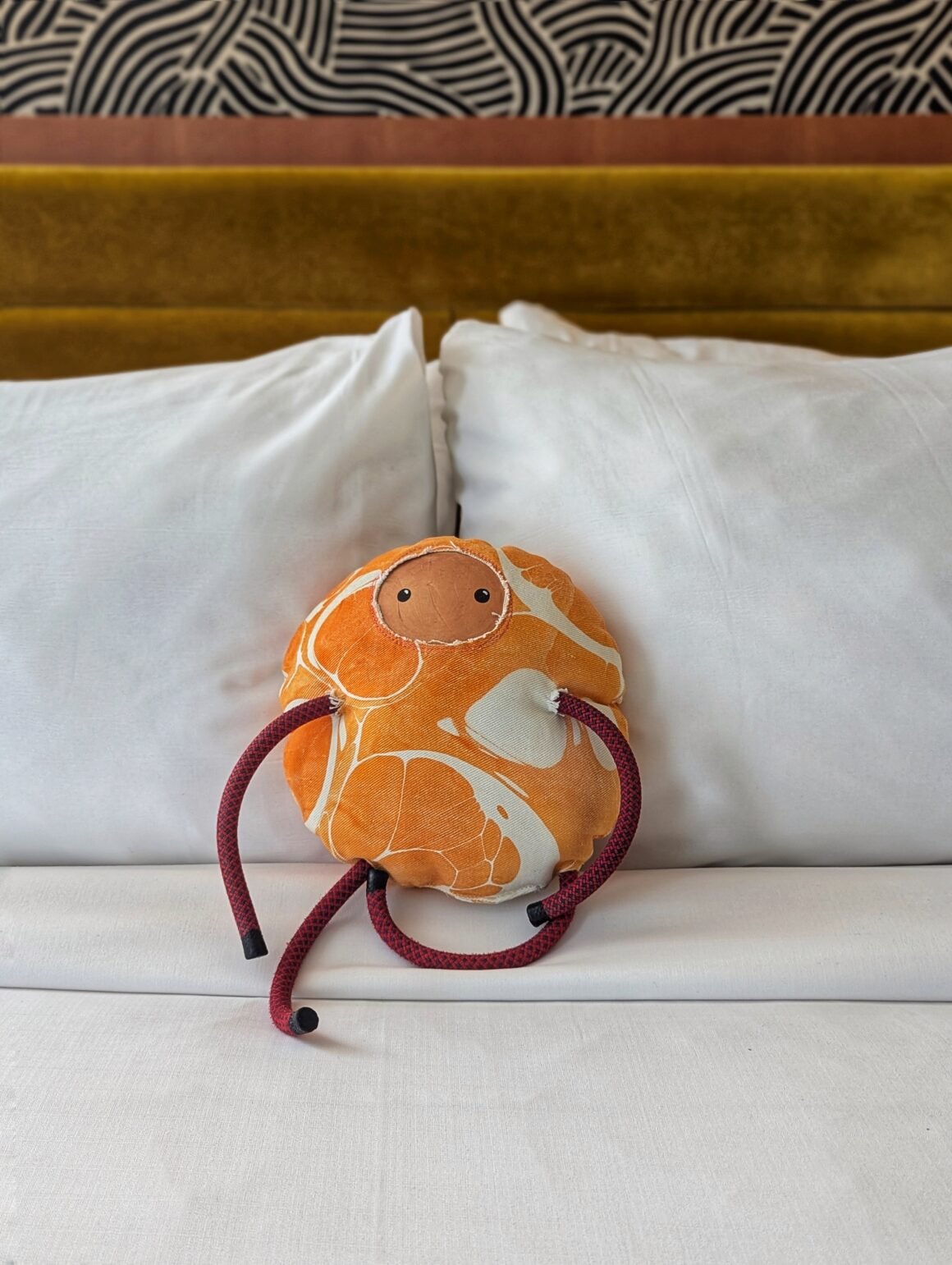 cute little "pillow doll" in the King room