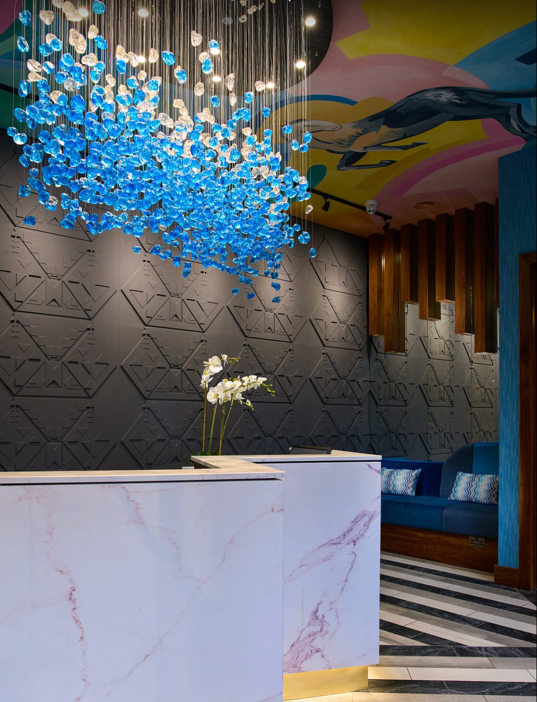 reception check-in desk at the Arthaus Hotel Dublin