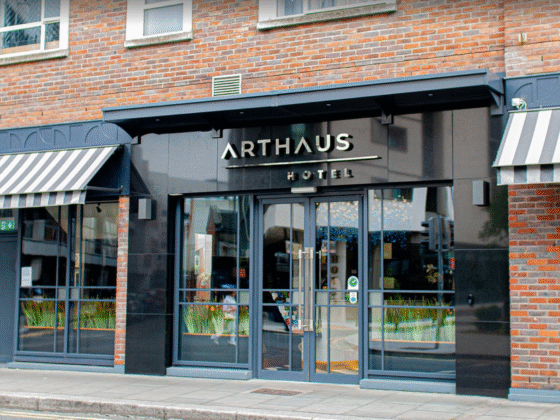 entrance to the Arthaus Hotel in Dublin, Ireland