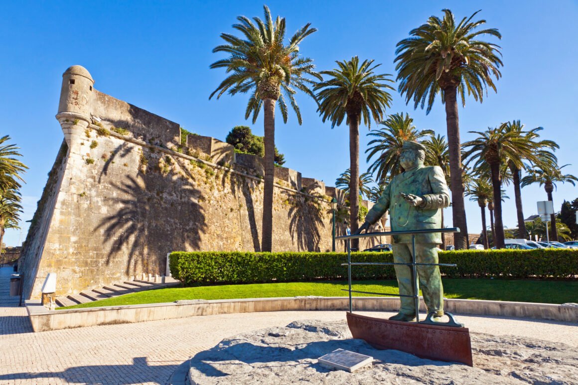 Statue of Dom Carlos I, King of Portugal, Cascais, Portugal