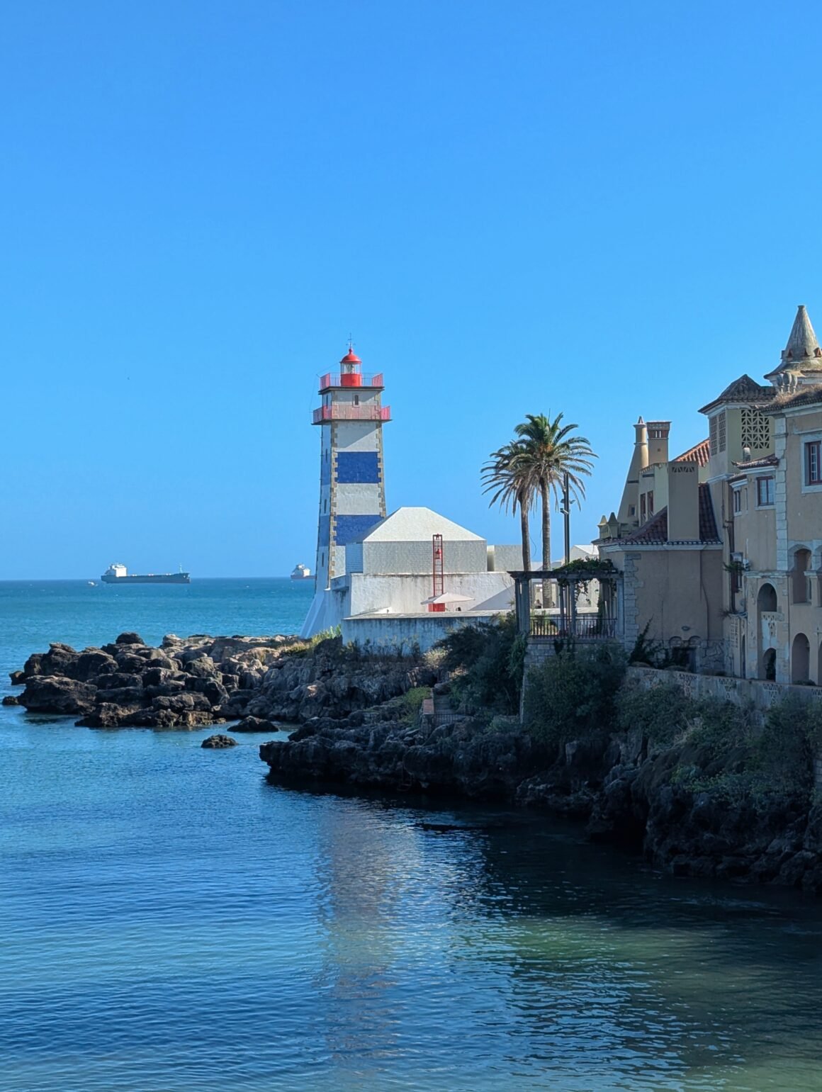 Santa Marta Lighthouse in Cascais, Portugal