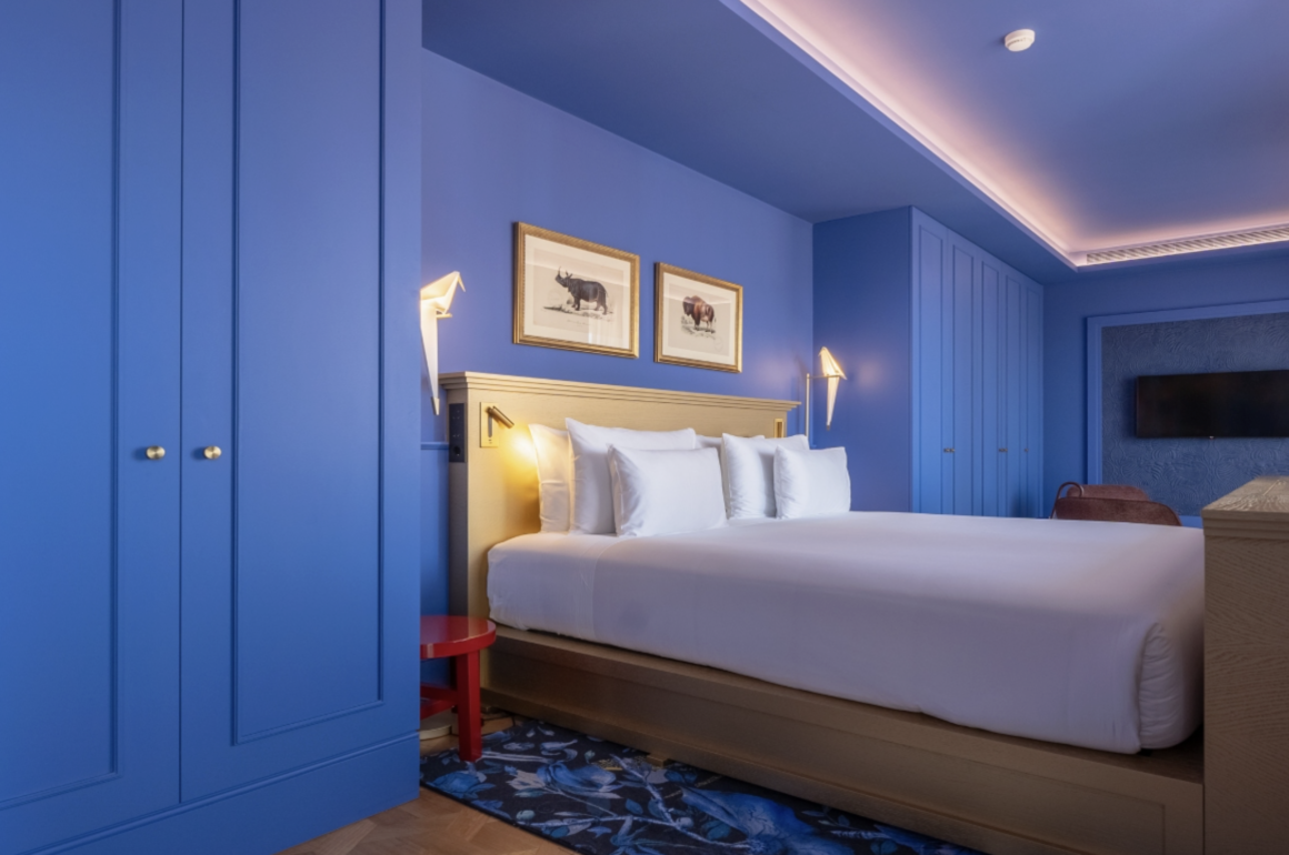 a hotel room in the Art Legacy Hotel in Lisbon, Portugal